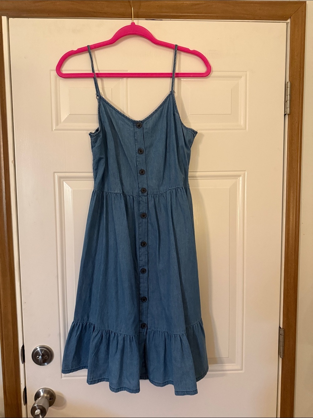 Women’s ' Blue Denim Button-Front Sundress